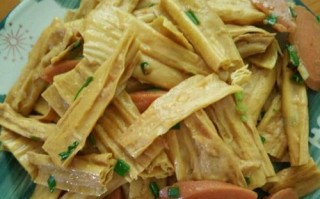 有机羊肉炒腐竹，健康美味不失营养（家庭烹饪，简单易学，做出美味佳肴）