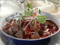 羊血炒蒜苗，营养美味（重庆美食，美味又健康）