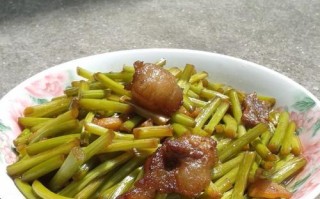 家常蒜苔炒五花肉（简单易学，美味可口，健康营养）
