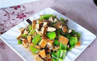美食分享-肉末毛豆炒香干（健康营养又美味，家庭小炒必备！）
