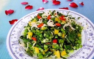 清新健康的香椿拌菜（植物蛋白，低脂高纤，养生美味）