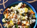 快手美食——以什锦海苔炒饭的做法（自制好吃又方便，海味独特的一道炒饭）
