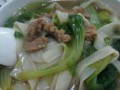 鲜香可口的肉丝玉米汤面（自家制作，健康美味一触即发）