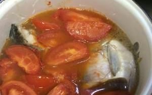 家常土豆番茄鲫鱼汤（清热解暑，味道鲜美）