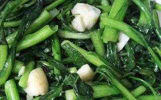 紫菜心炒肉片的做法（以新鲜紫菜心为主材，做一道美味清香的炒菜）