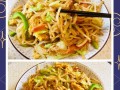 蒜苗豆牙肉炒饼的家常做法（一道美味又营养的早餐佳肴）