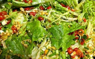 清爽素食（苦味与鲜香交融，一碗素拌苦苣菜的味蕾盛宴）