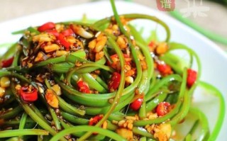 清爽营养，蒜薹小凉拌（健康又美味的家常小菜）