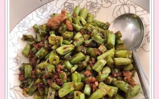 美味五花肉烧芸豆（家常菜谱，健康美食）