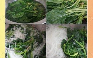 美味肉丝菠菜粉的自制做法（健康美食）