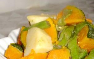 用土豆炖南瓜，美味又营养！（以土豆为主材，搭配南瓜，健康又美味！）