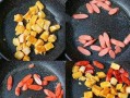 用孜然和火腿做的馒头丁（一种简单又美味的早餐/午餐食谱）