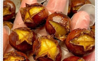 美味糖栗子，以油炒制（用油炒制，口感香脆，营养丰富）