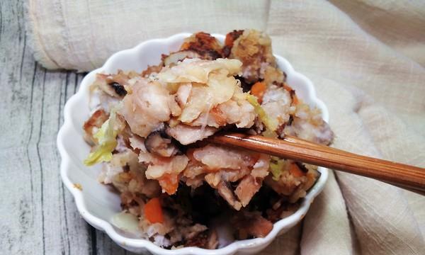 芋头香菇炊饭，细腻香浓的冬季暖胃佳品（健康易做的营养米饭，芋头与香菇的完美搭配，）-第3张图片-美味行家