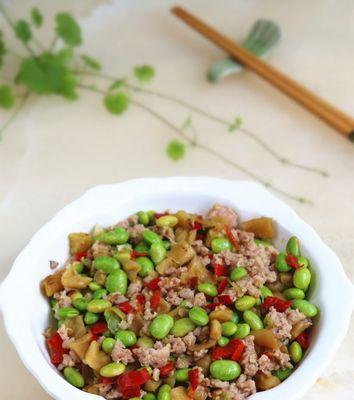 石锅拌饭毛豆的做法（家庭美食）-第2张图片-美味行家