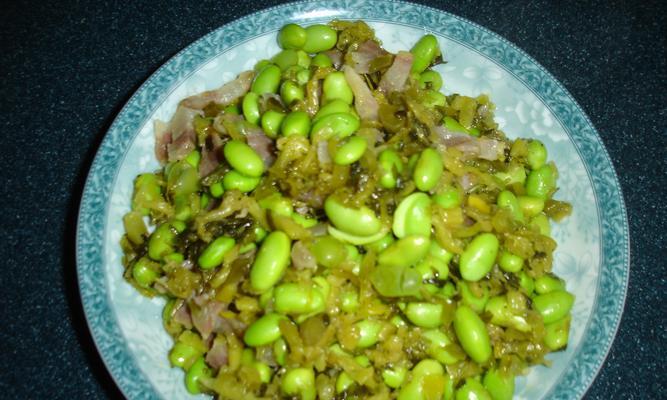 酸菜毛豆炒瘦肉，美味又健康的家常菜-第3张图片-美味行家