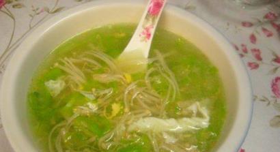 以西洋菜金针菇蛋花汤——绿色、营养、美味（以食材为荣，以健康为重）-第1张图片-美味行家