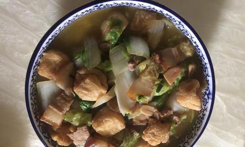 家常美食——油菜炖豆腐（健康营养的素菜佳肴）-第2张图片-美味行家