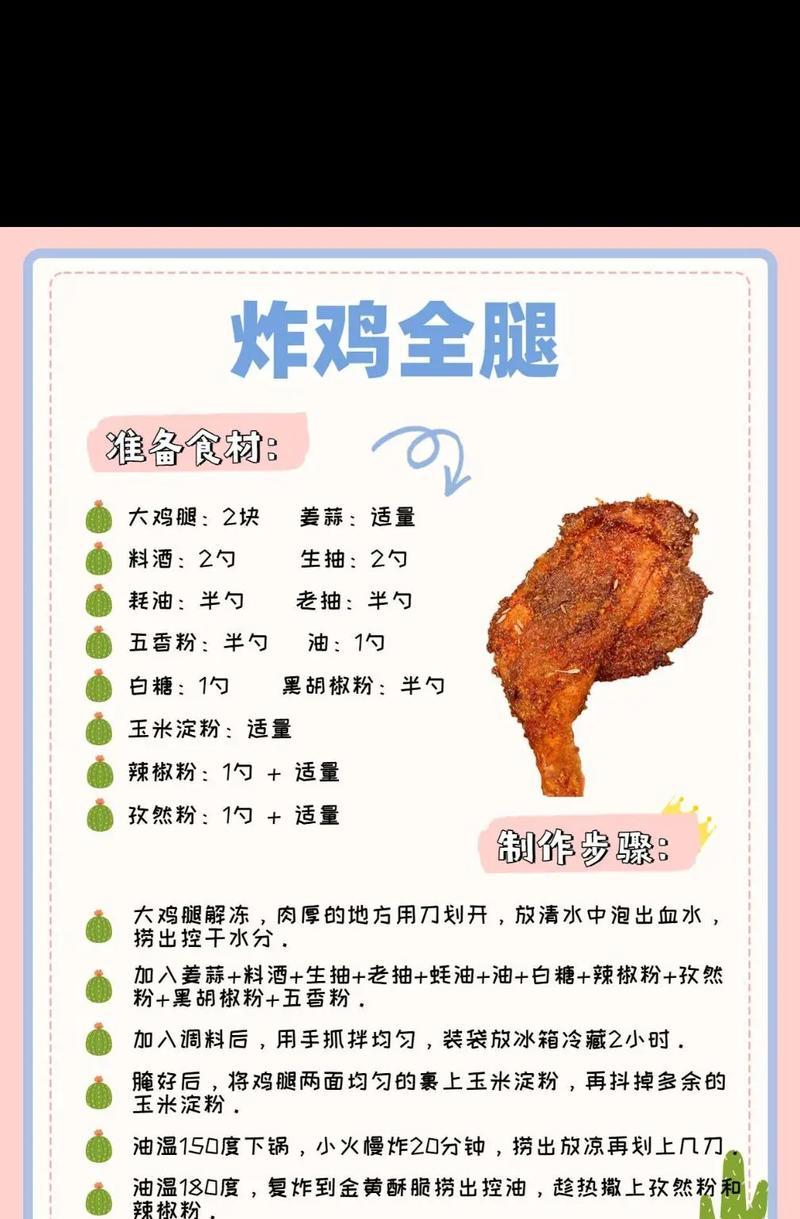 香酥奥尔良炸鸡腿，让你回味无穷（15个步骤轻松学会如何制作口感极佳的奥尔良炸鸡腿）-第1张图片-美味行家