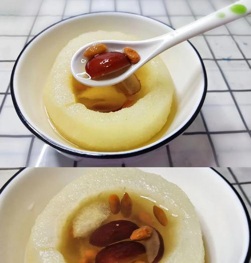 美味健康的冰糖枸杞子炖秋梨（家庭美食，养生好料，秋季必备佳品）-第3张图片-美味行家