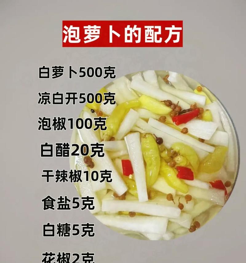 好吃又健康的腌青萝卜（自制腌青萝卜的简单步骤与营养价值）-第2张图片-美味行家