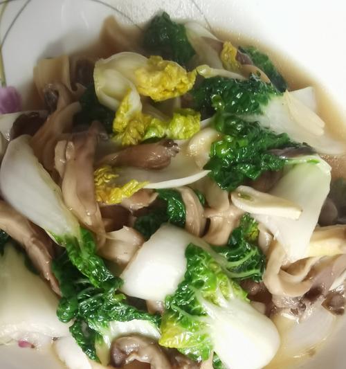 爽口清淡以西红柿炒蘑菇油菜（家常菜谱）-第1张图片-美味行家