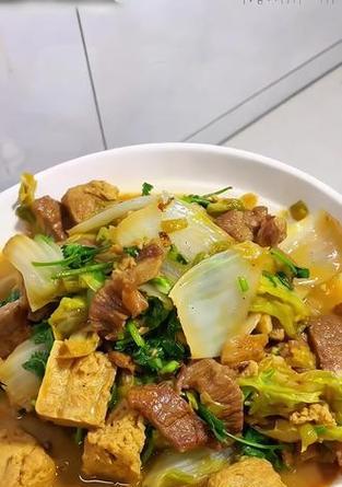 如何烹饪美味的白菜炖冻豆腐（简单易学，营养美味，白菜+冻豆腐，让你回味无穷）-第2张图片-美味行家