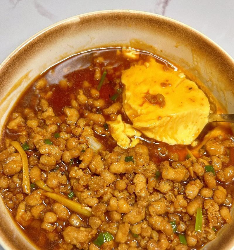 家常美食——肉馅鸡蛋羹（简单易学，味道好吃）-第3张图片-美味行家