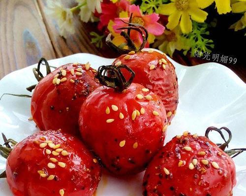 美味双味圣女果的制作方法（手把手教你做出口感鲜美的双味圣女果，品尝不一样的果味体验）-第3张图片-美味行家
