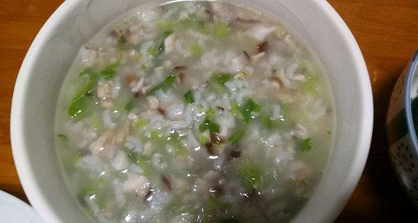 健康美味香菇青菜瘦肉粥-第1张图片-美味行家