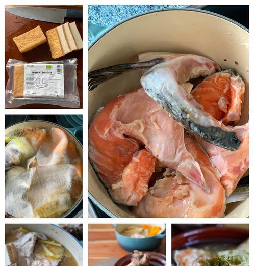 美味三文鱼骨豆腐汤的制作方法（健康鲜香，营养丰富，让你爱上料理的艺术）-第1张图片-美味行家