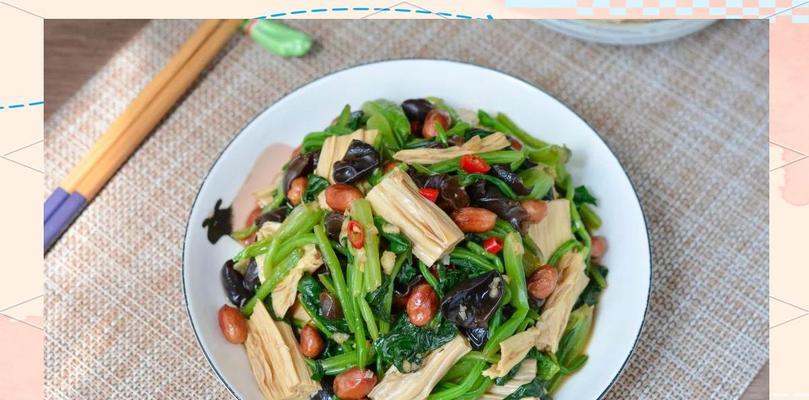 菠菜拌黄瓜花生仁的健康美味（用新鲜蔬菜和坚果丰富营养，打造健康口感）-第1张图片-美味行家